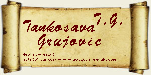 Tankosava Grujović vizit kartica